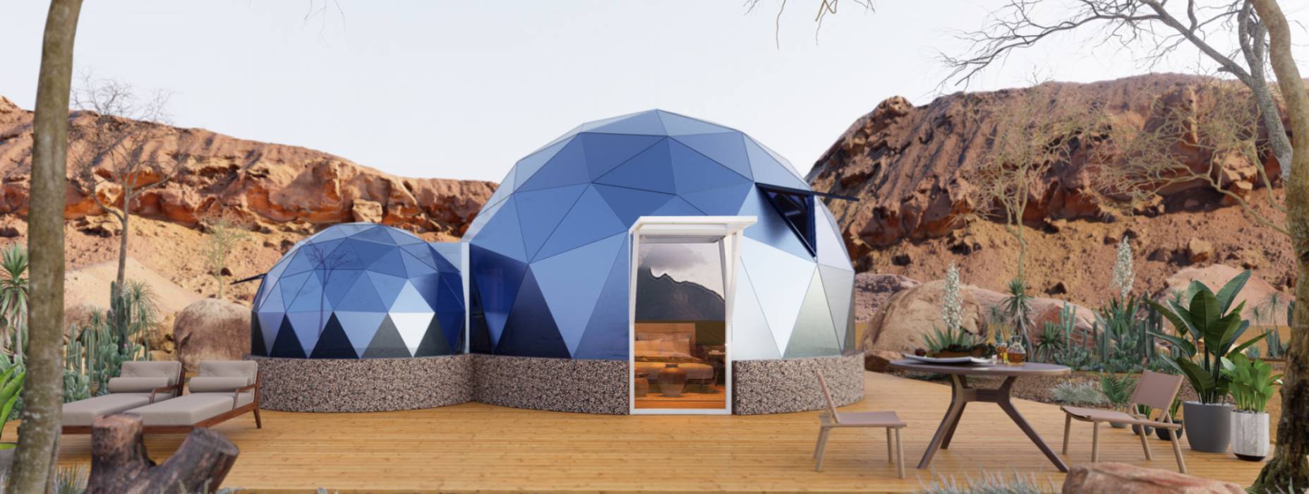 海安县球形智能光伏玻璃星空房